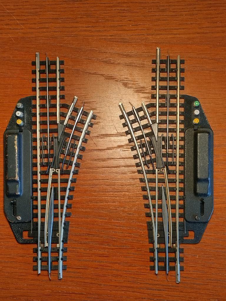 Trix Express 4362 - Set elektrische wissels, Gebruikt, Gelijkstroom, Trix, Rails