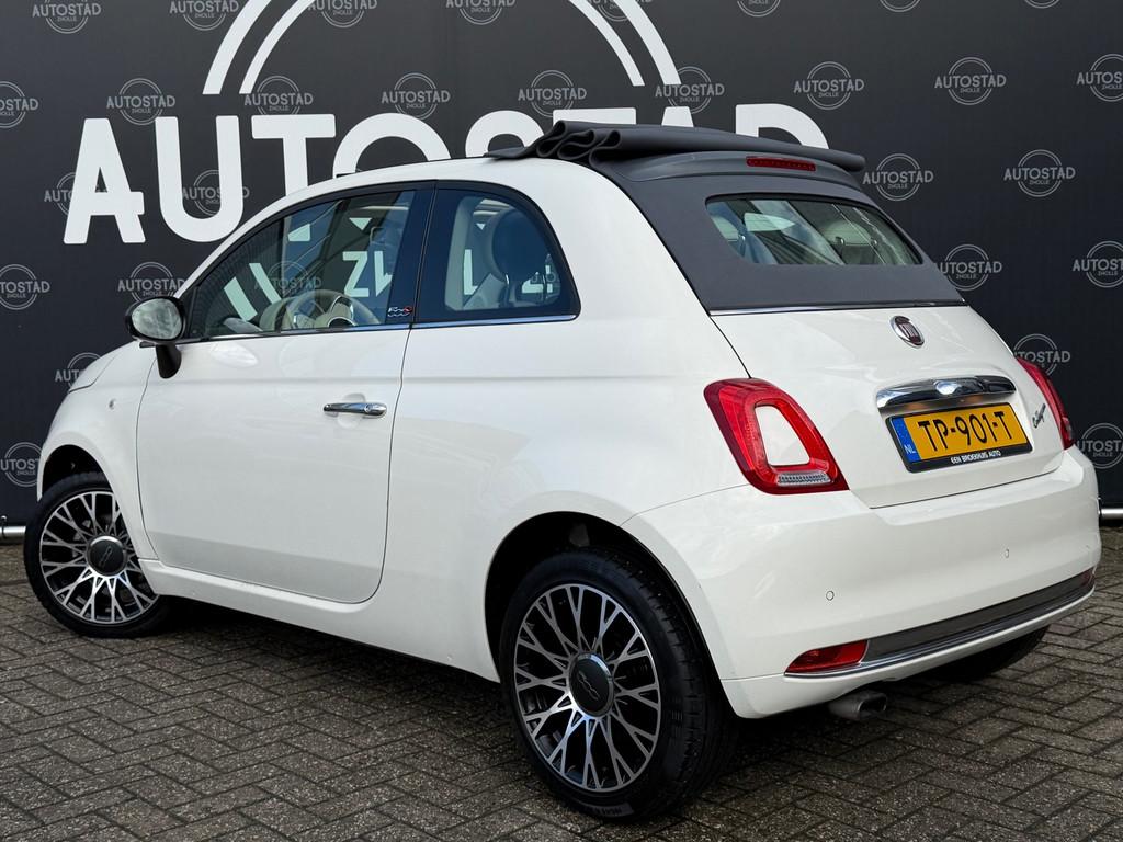 Fiat 500 C 0.9 TwinAir Turbo Collezione NL-Auto/1ste Eigenaa, Cabriolet, Leder en Stof, Wit, Origineel Nederlands