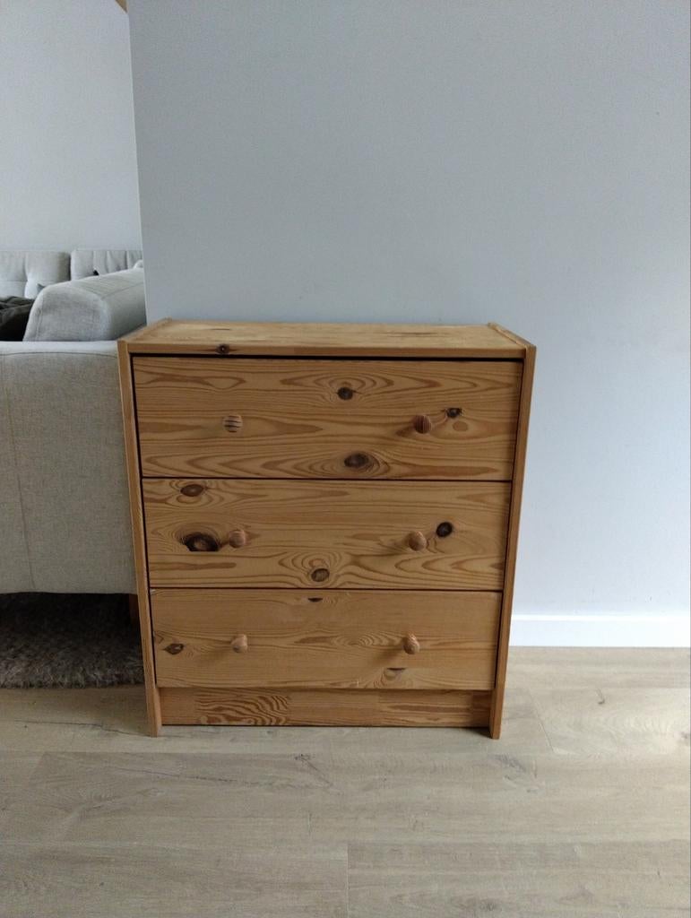 Ikea rast ladekast, Huis en Inrichting, Kasten | Ladekasten, Ophalen, 50 tot 100 cm, Zo goed als nieuw, 3 of 4 laden