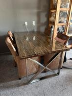 Eettafel zgan 175 e, Huis en Inrichting, Tafels | Eettafels, Ophalen, 50 tot 100 cm, Zo goed als nieuw, 150 tot 200 cm