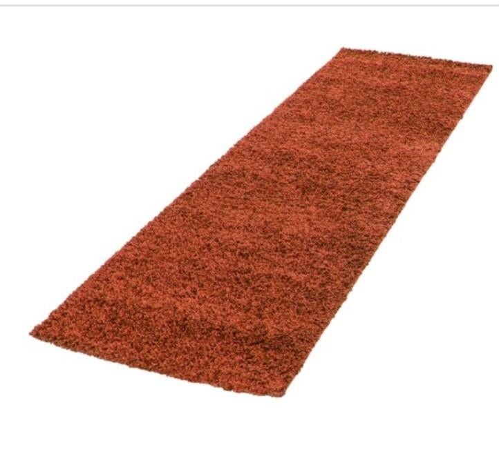 Vloerkleed karpet life 80x250 terra hoogpolig nieuw!!, Bruin, Warm comfortabel kwaliteit gezellig, Rechthoekig, Nieuw