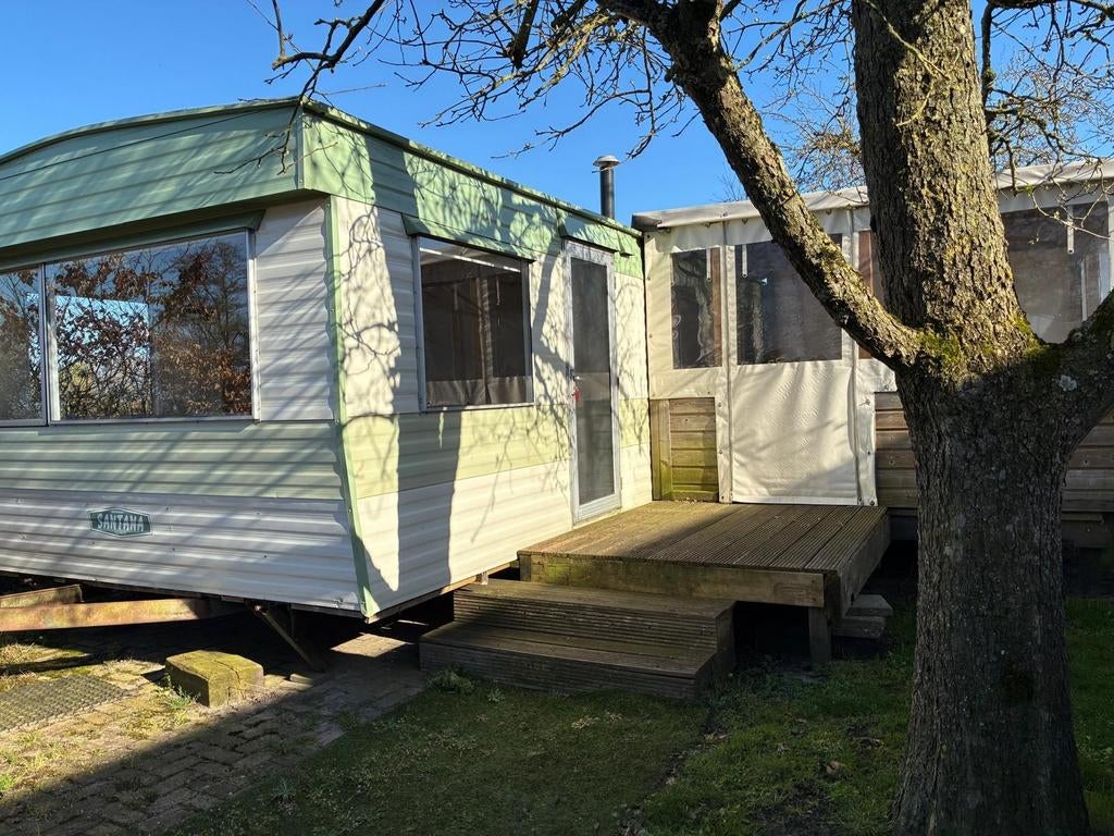 Stacaravan Santana met aanbouw, Caravans en Kamperen, Stacaravans, Ophalen of Verzenden