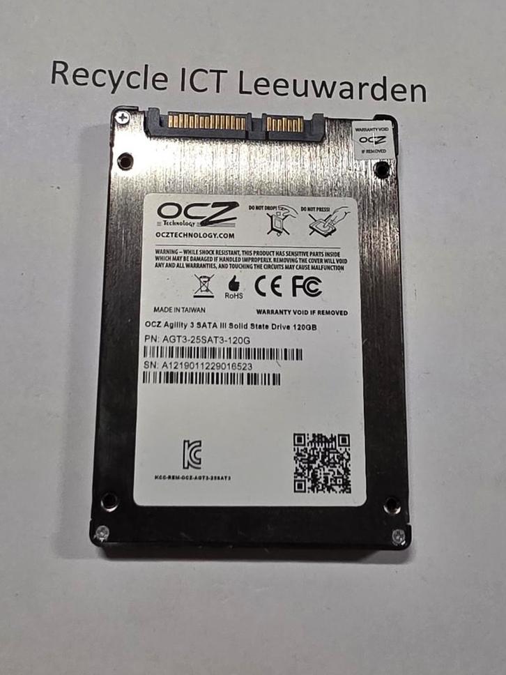 OCZ technology 120gb laptop ssd hdd hardeschijf, Computers en Software, Harde schijven, Gebruikt, Laptop, Intern, SSD, SATA, Ophalen of Verzenden