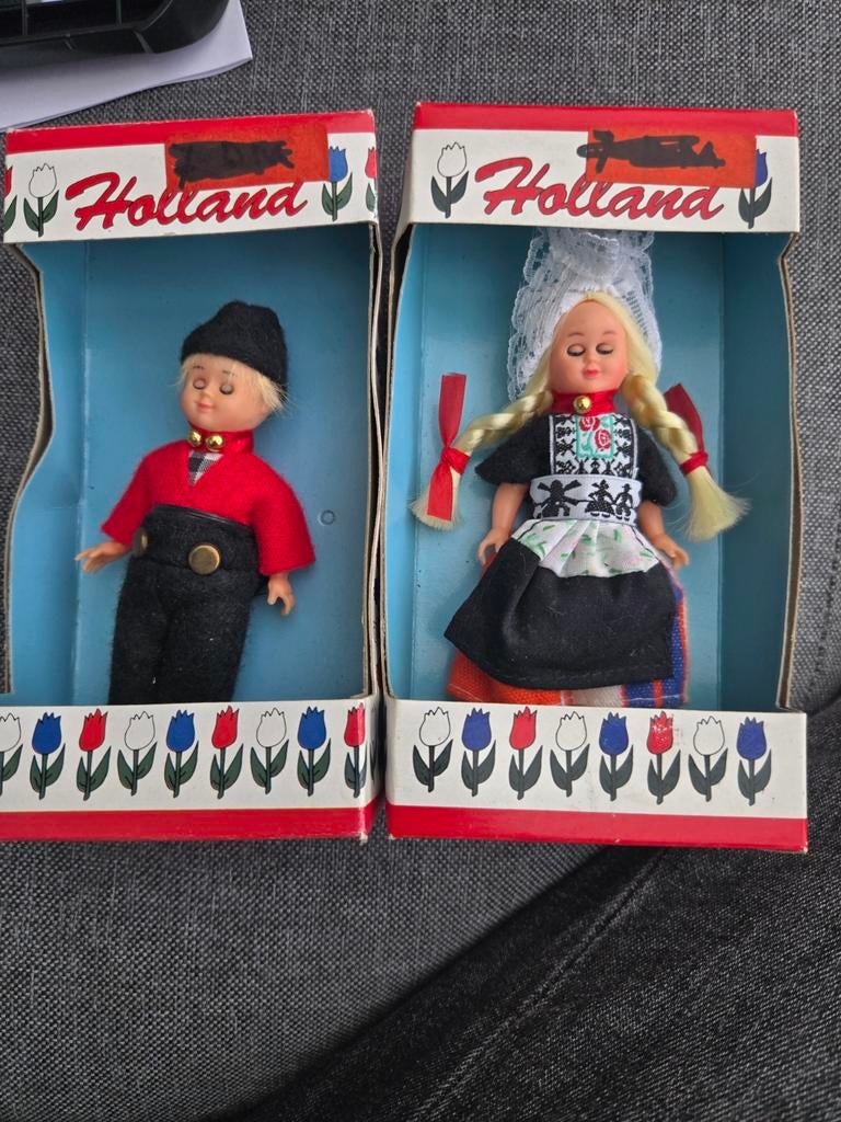 Hollandse poppen in klederdracht, jongen en meisje, Ophalen of Verzenden
