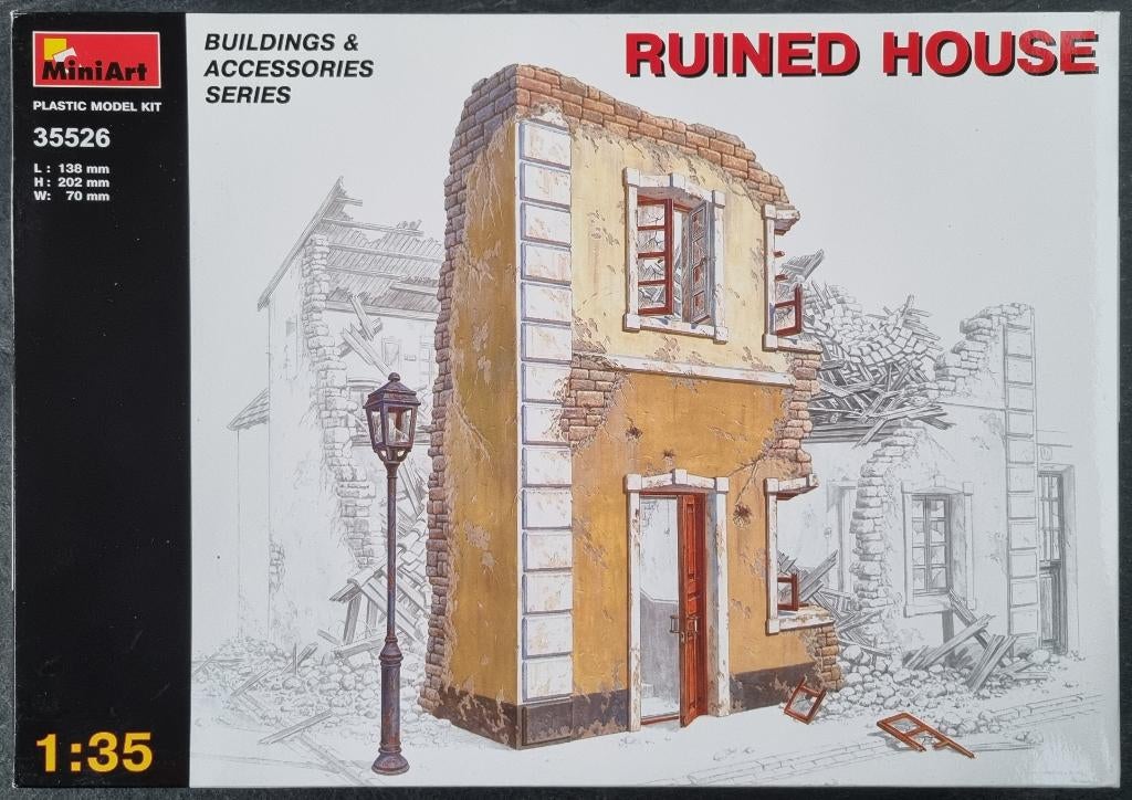 MiniArt 1:35 #35526 Ruined Building, Ophalen of Verzenden, Nieuw, 1:35 tot 1:50, Diorama
