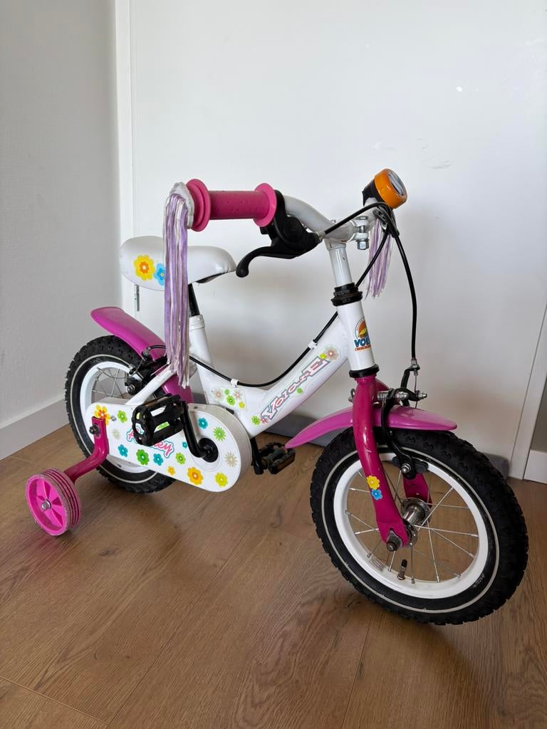 12.Inch Kinderfiets Volare met Zijwieltjes, Fietsen en Brommers, Fietsen | Kinderfietsjes, Ophalen of Verzenden, Zo goed als nieuw