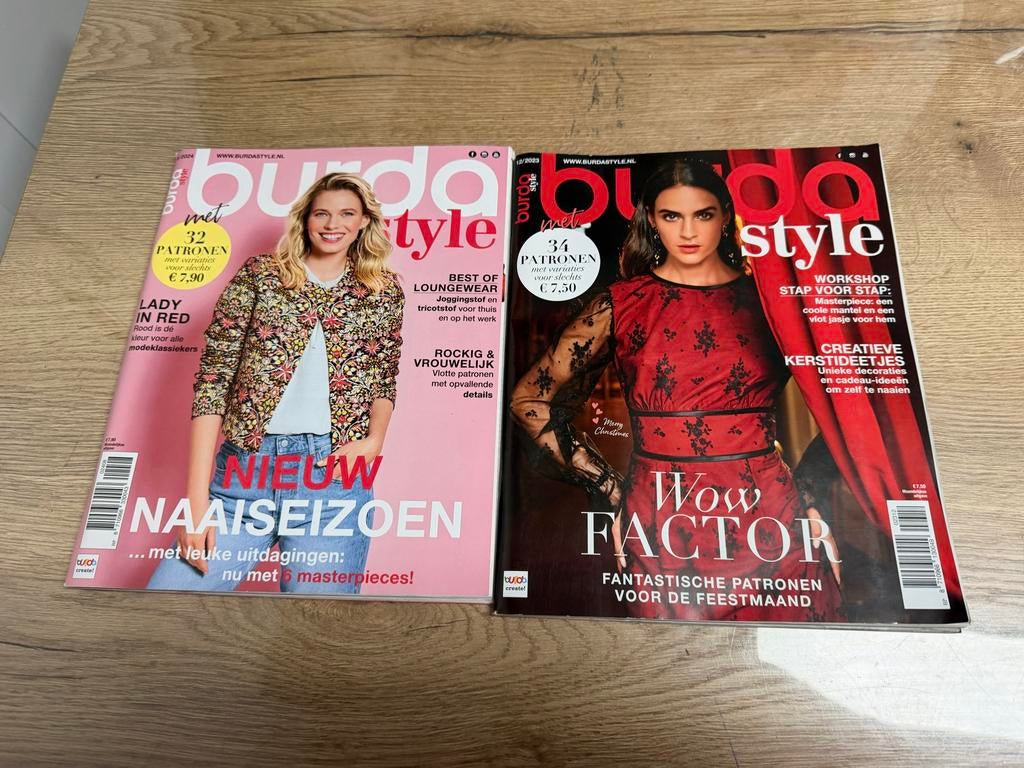 Burda naaipatronen magazines 2023 & 2024, Hobby en Vrije tijd, Kledingpatronen, Overige typen, Vrouw, Zo goed als nieuw, Burda