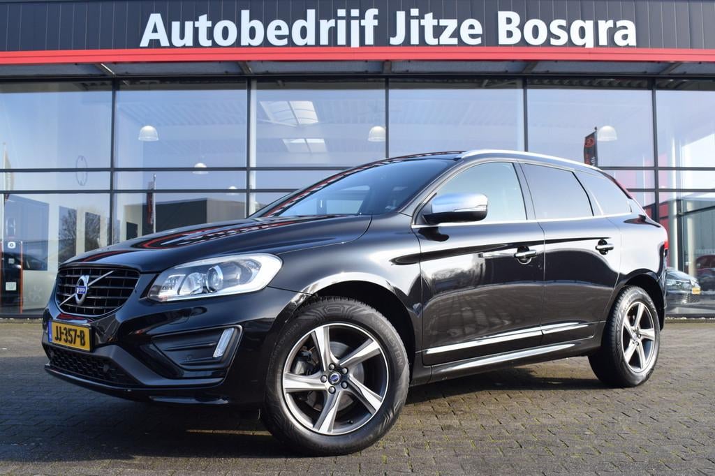 Volvo XC60 2.0 T5 245pk Automaat R-Design Xenon | Zwart Lede, Auto's, Volvo, 15 km/l, Gebruikt, 4 cilinders, Zwart