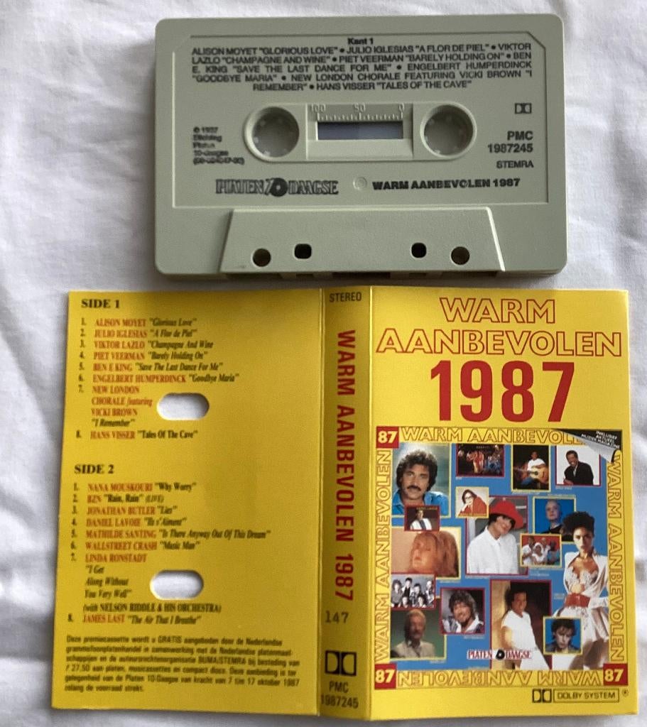 Warm aanbevolen 1987 MC, Gebruikt, 1 bandje, Ophalen of Verzenden, Origineel