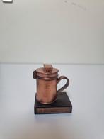 Miniatuur Koperen Potje met Deksel op Sokkel, Antiek en Kunst, Ophalen of Verzenden, Koper