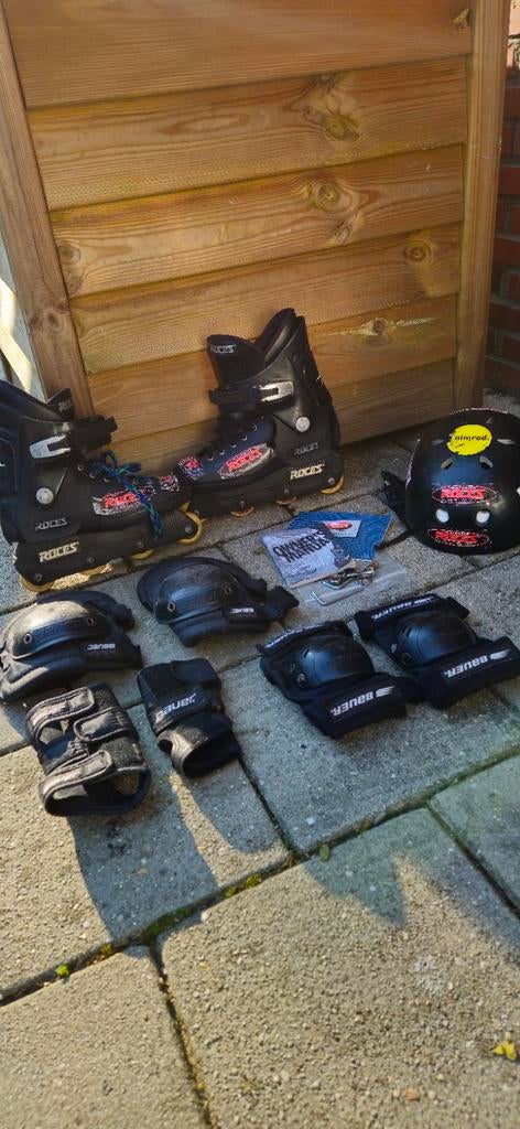 Roces skeelerset compleet, gebruikt - Voor de liefhebber, Gebruikt, Roces, Kinderen, Ophalen of Verzenden