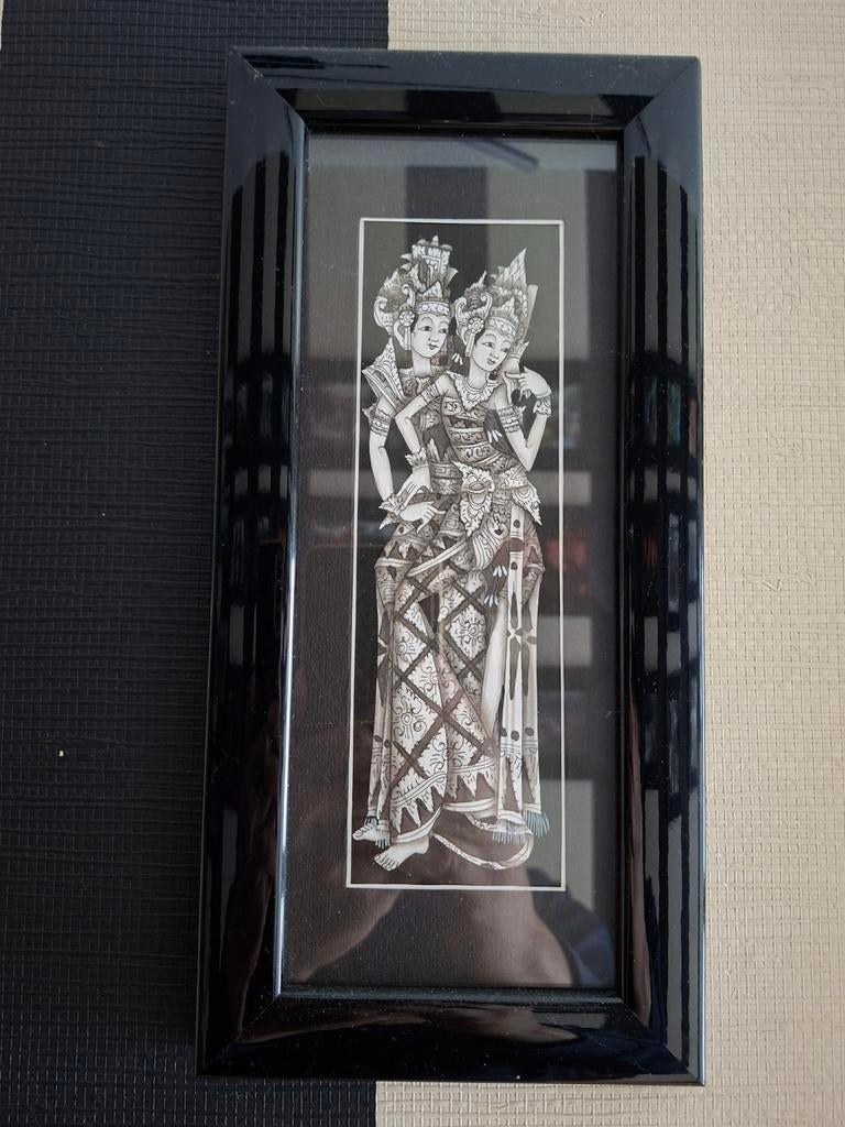 Balinese  schildering uit bali boetang, Ophalen of Verzenden