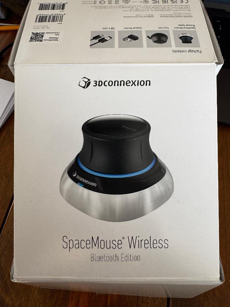 3Dconnexion SpaceMouse Wireless, Computers en Software, Muizen, Ergonomisch, Nieuw, Ophalen of Verzenden, Draadloos