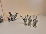 Antiek speelgoed jaren 50.  Ridders en ridders te paard, Ophalen of Verzenden