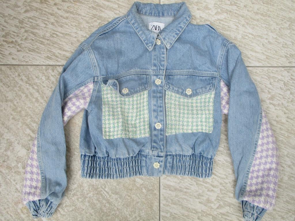 Zara spijkerjas blauw jas maat M spijkerjasje, Maat 38/40 (M), Blauw, Zara, Ophalen of Verzenden