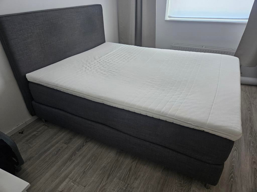 Boxspring Ikea. 120 x 160 cm, Ophalen, Tweepersoons, Zo goed als nieuw, 200 cm