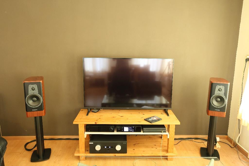 Dynaudio Contour 20i Walnut, Zo goed als nieuw, 120 watt of meer, Front, Rear of Stereo speakers, Ophalen