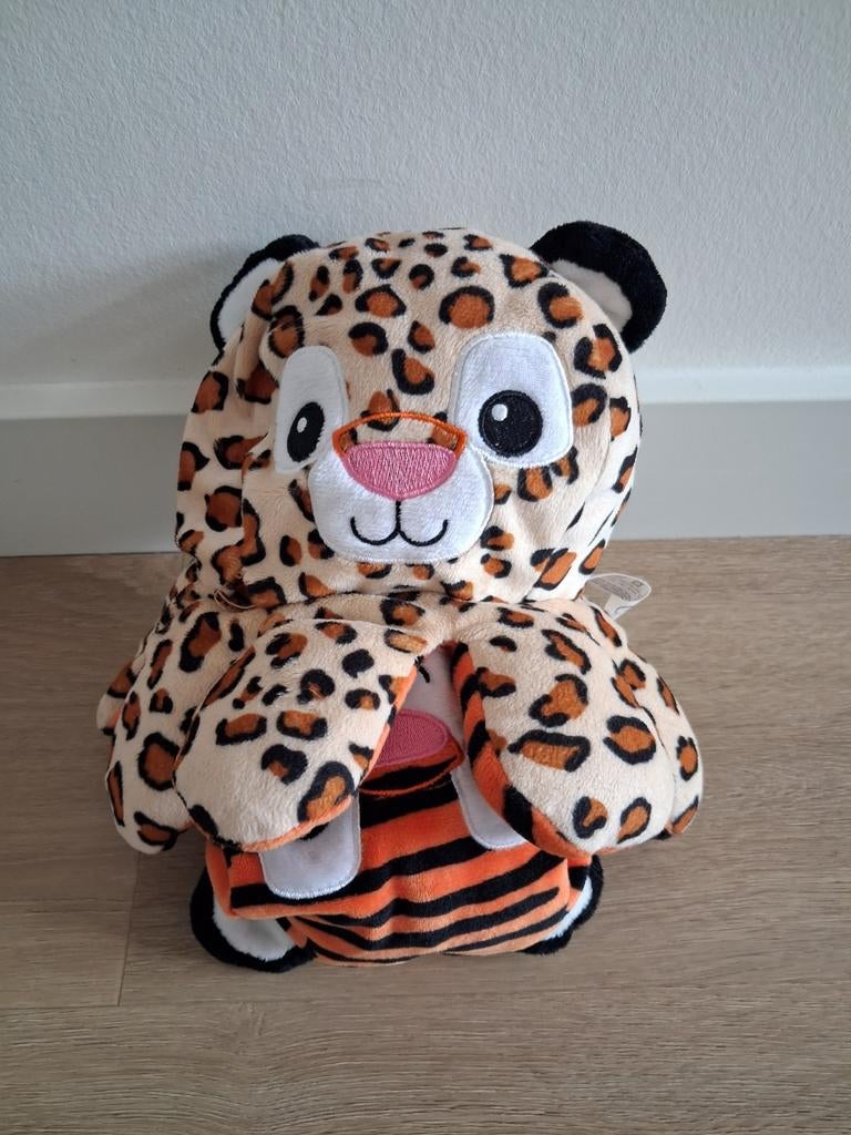 Knuffel octopus reversible omkeerbaar tijger luipaard  L1332, Kinderen en Baby's, Speelgoed | Knuffels en Pluche, Ophalen of Verzenden