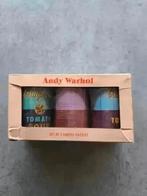Andy Warhol Soup Cans Set Of 3 Shaped Puzzles In Tins, Ophalen of Verzenden, Minder dan 500 stukjes, Nieuw