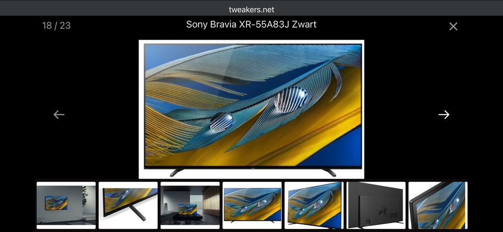 Sony Bravia XR-55A83J OLED 55 inch Google TV, Audio, Tv en Foto, Televisies, Ophalen, Zo goed als nieuw, 4k (UHD), Smart TV