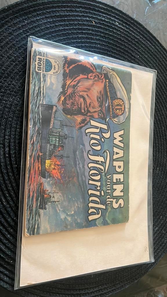 Oude kapitein rob / 1e druk 1961/ DEEL 56, Eén stripboek, Ophalen of Verzenden