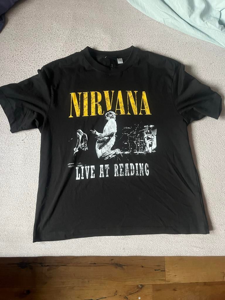 Nirvana T-Shirt Relaxed Fit - Live at Reading, Ophalen of Verzenden, Nieuw, Maat 48/50 (M), Zwart