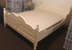 Twee persoons bed hout 160x200 cm, Antiek en Kunst, Antiek | Meubels | Bedden, Ophalen