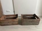 Houten fruitkistjes - Set van 2, Ophalen, Minder dan 50 cm, Gebruikt, 50 tot 100 cm