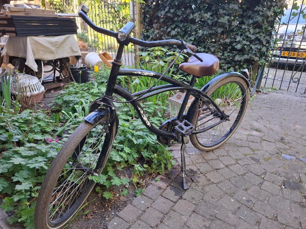 Zwarte kinderfiets 24 inch (8-10 jaar) - Gebruikt, Ophalen, Gebruikt, 20 inch of meer