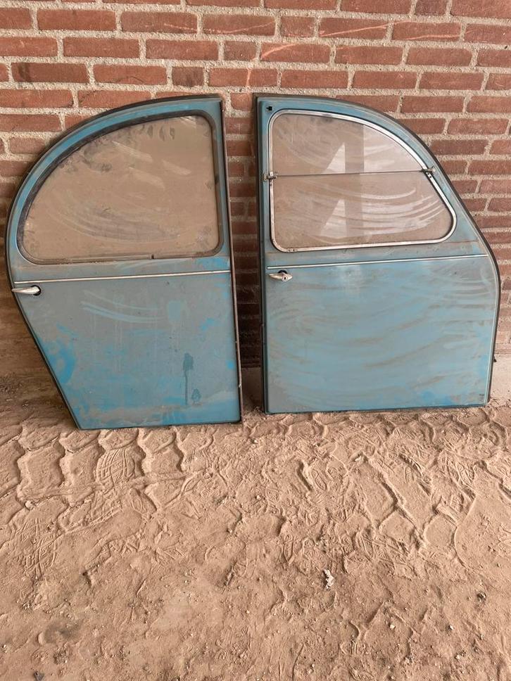 2x Citroën 2CV deur compleet met raam – origineel, Auto-onderdelen, Carrosserie en Plaatwerk, Deur, Citroën, Voor, Achter, Nieuw