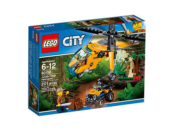 LEGO City 60158 Jungle Helikopter, Ophalen of Verzenden, Gebruikt, Complete set, Lego