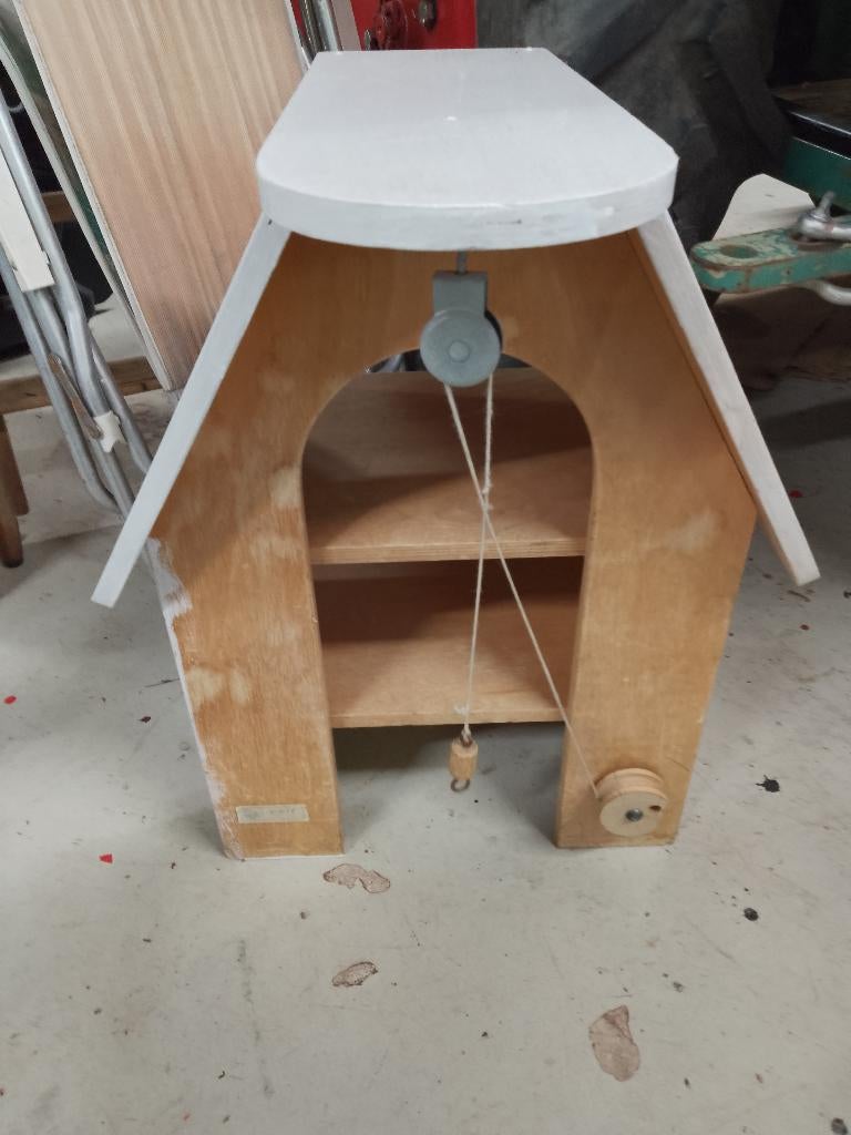 Houten speelgoed pakhuis, opknapper, Kinderen en Baby's, Speelgoed | Houten speelgoed, Ophalen, Gebruikt, Meubelstuk of Keukentje