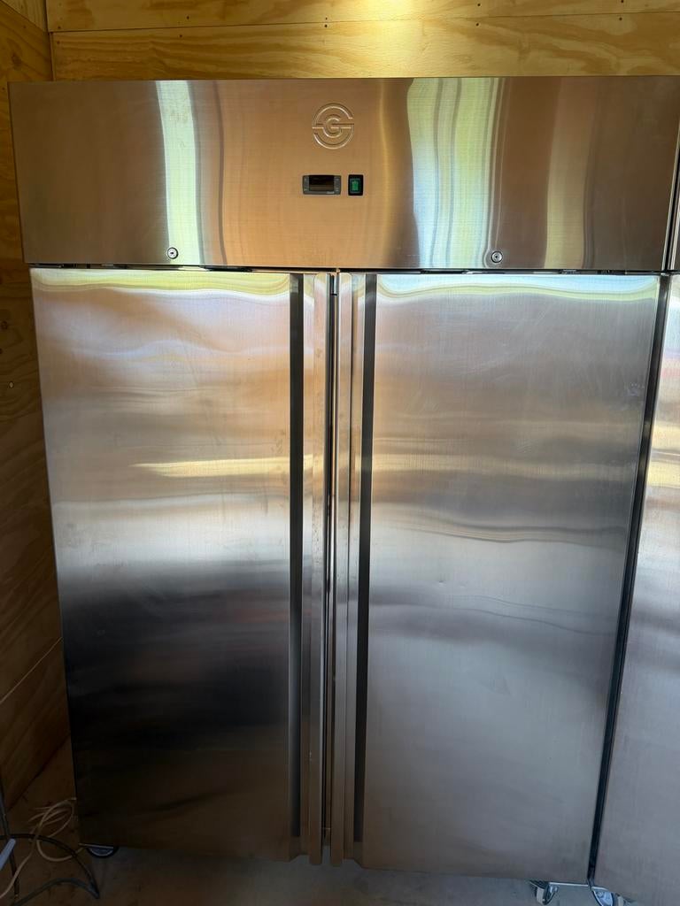 Horeca Vrieskast - 2-Deurs - 1200 Liter - RVS - G-Line, Ophalen, Gebruikt, Koelen en Vriezen