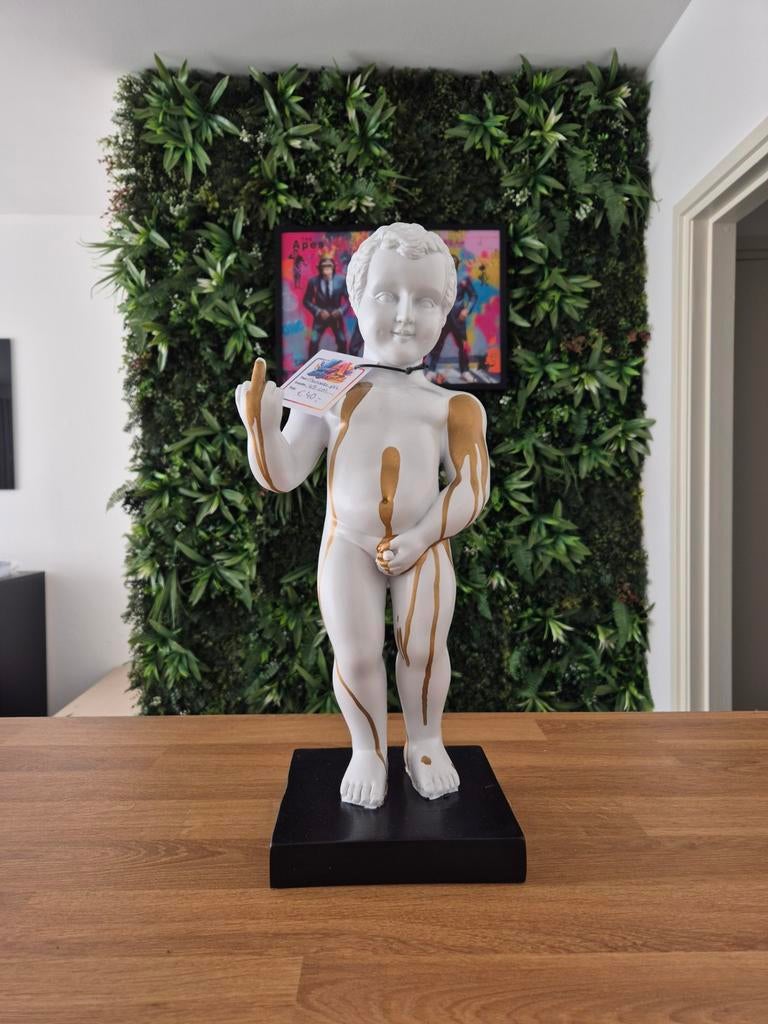 Polyester beeld Manneken Pis, 45cm hoog, Antiek en Kunst, Ophalen of Verzenden