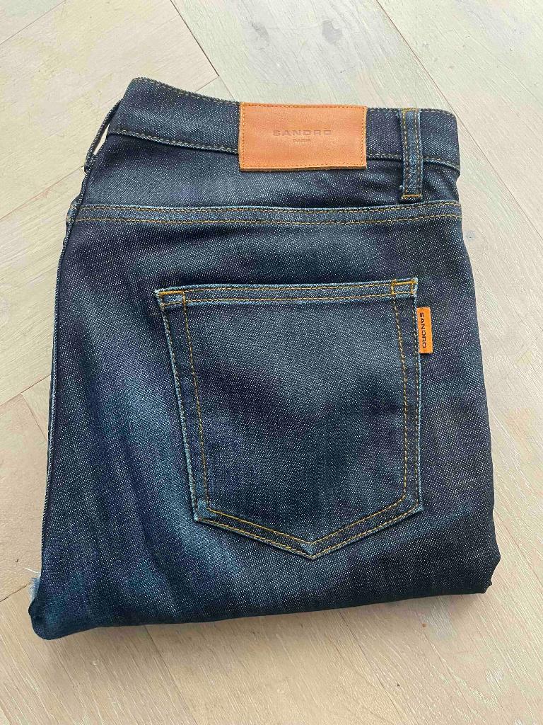 Sandro Paris - Jeans - maat 33, Kleding | Heren, Blauw, Ophalen of Verzenden, Zo goed als nieuw, Sandro
