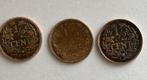 1/2 cent munten - 1906, 1928 en 1930, Postzegels en Munten, Munten | Nederland, Ophalen of Verzenden, Koningin Wilhelmina, Losse munt
