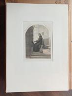 Johannes Bosboom litho kerkinterieur 1850 Broeder op Orgel, Ophalen of Verzenden