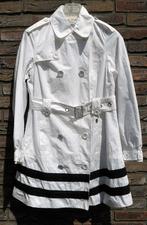 McGregor jas, trenchcoat in wit met zwarte strepen, maat 38., Maat 38/40 (M), McGregor, Wit, Ophalen of Verzenden