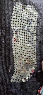 PrettyLittleThing metallic zilveren body chain rokje/topje, Ophalen of Verzenden