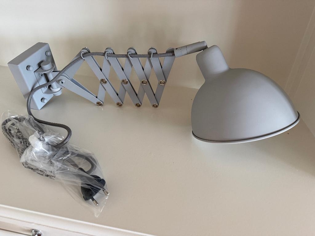 wandlampen Bodilson , Dixie, light grey, 2 stuks, Ophalen of Verzenden, Nieuw, Overige materialen, Retro