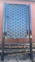 Kwalitatief stalen Tuinpoort, loopdeur, poortdeur 126x250, Ophalen, Gebruikt, Draaipoort, 150 tot 200 cm