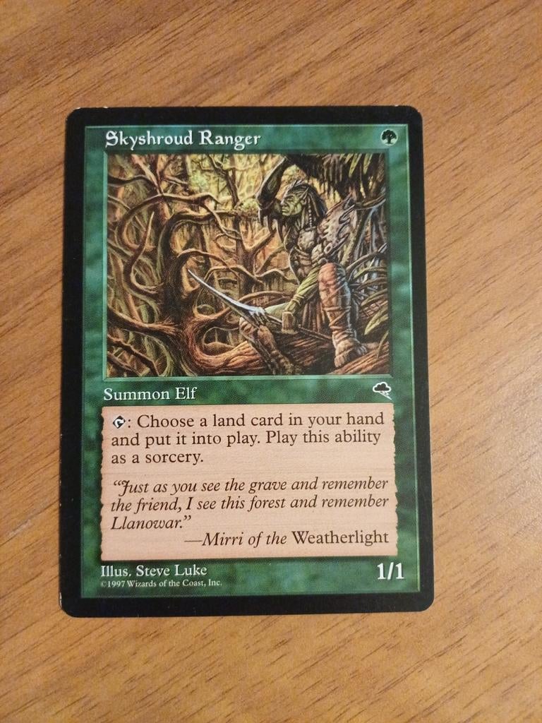 Magic: The Gathering - Skyshroud Ranger (1997), Ophalen of Verzenden, Gebruikt, Losse kaart