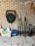 Grote set visspullen: 10+ hengels, netten en viskoffer, Ophalen, Gebruikt, Complete hengel