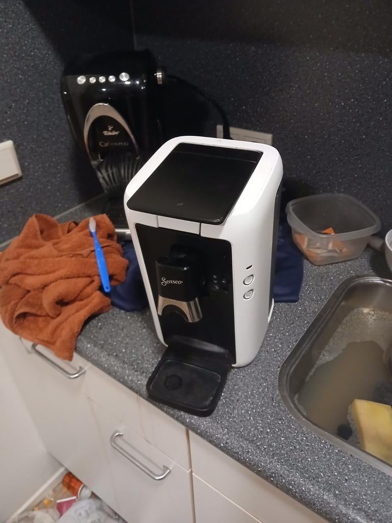Senseo koffiezetapparaat - Wit, Ophalen, Koffiepads en cups, Gebruikt, Koffiemachine