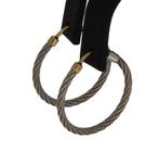 Creolen oorbellen 14k goud dames titanium design, Hangers, Voordeelsieraden, Verzenden, Zo goed als nieuw