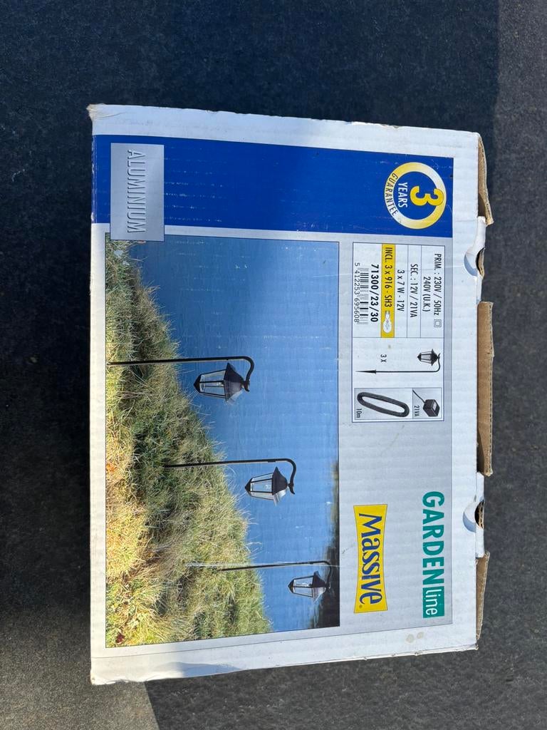 Tuinverlichting (nieuw), Ophalen, Nieuw