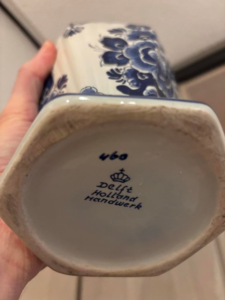 Delfts Blauw Vaas Handwerk Holland, Antiek en Kunst, Antiek | Vazen, Ophalen