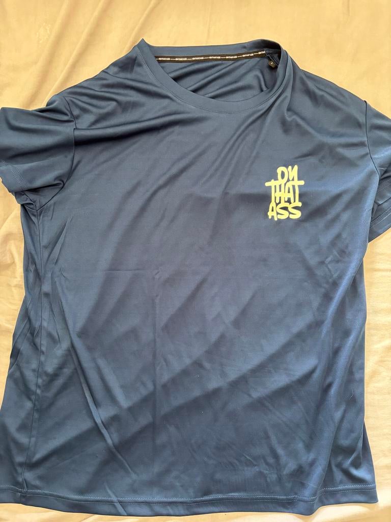 On That Ass sportshirt, Maat 52/54 (L), Blauw, Ophalen of Verzenden, Zo goed als nieuw