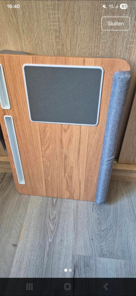 Laptop plateau laptopsteun nieuw bamboe prijs was 45 euro, Ophalen of Verzenden, Nieuw