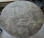 Ronde grijze eettafel met 4 stoelen,ook apart te koop, Huis en Inrichting, Tafels | Eettafels, Ophalen, Rond, Zo goed als nieuw